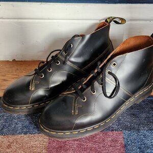 Dr. Martens CHURCH VINTAGE MONKEY BOOTS // Smooth Black // Men's US 9